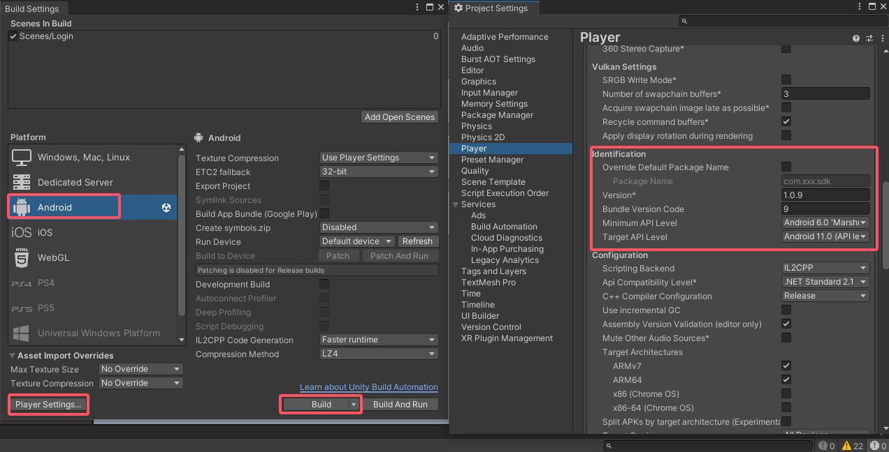 Unity导出APK